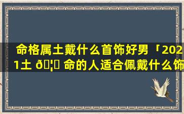 命格属土戴什么首饰好男「2021土 🦟 命的人适合佩戴什么饰品」